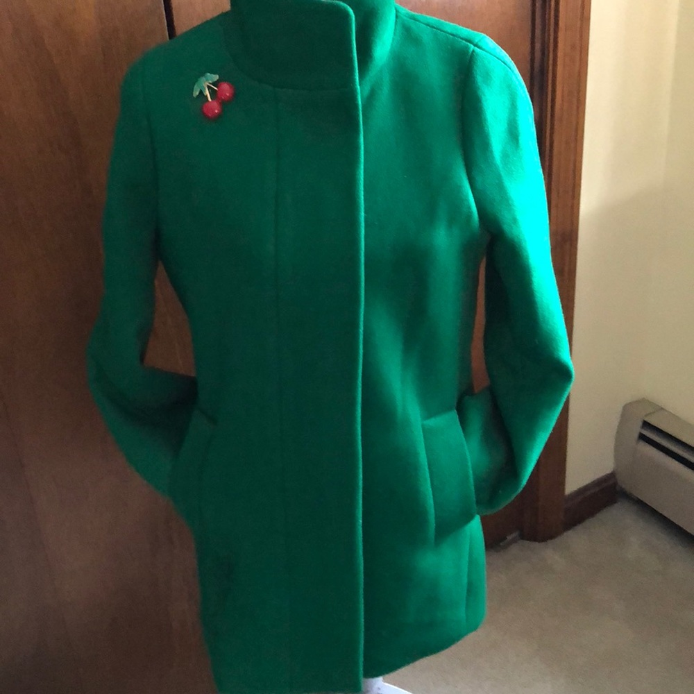 JCrew Green Coat